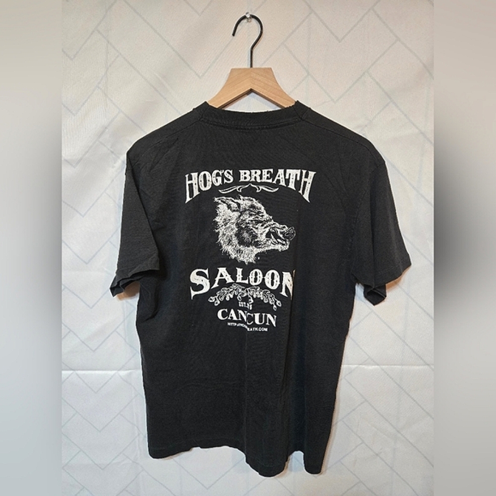 Retro 90s Hog's Breath Saloon Cancun Mexico Souvenir Shirt